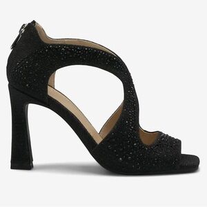 Adrienne Vittadini Womens Golly Rhinestone Open Toe Dress Sandals - NWT